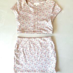 My Mum Made It Sakura Cream Floral 2 Piece Set XS/S